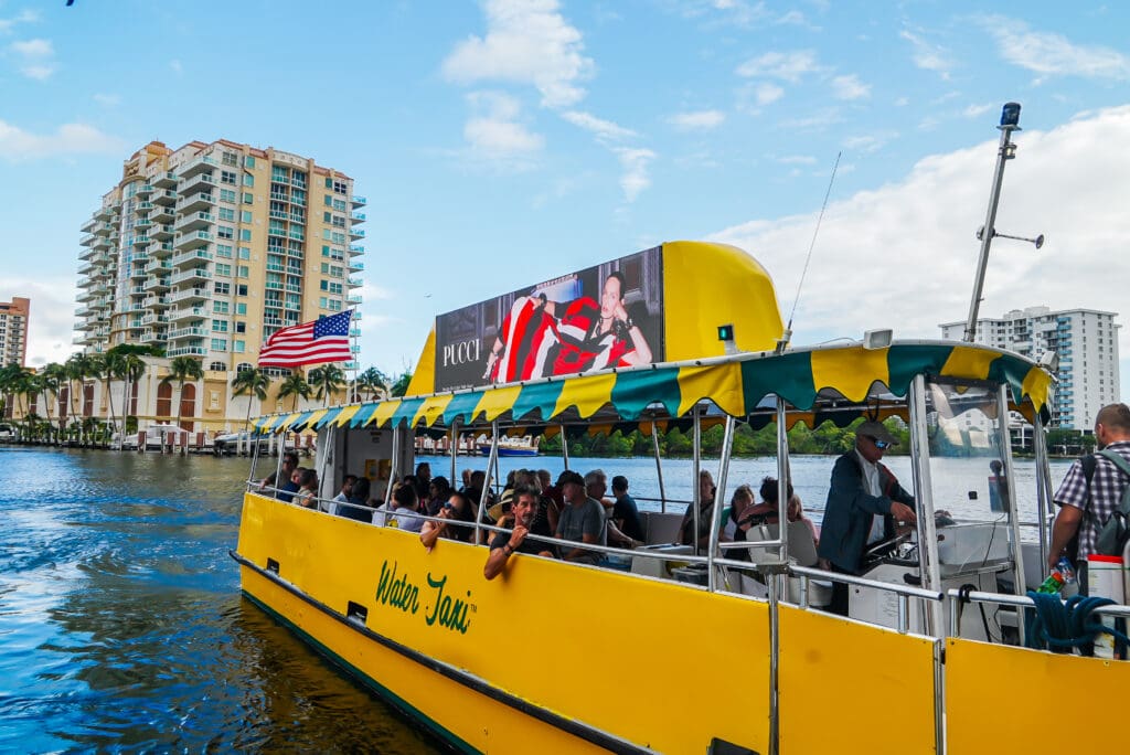 Digital advertising on the Fort Lauderdale Water in Downtown Fort Lauderdale for Pucci