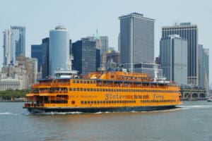 staten island ferry advertising vessel new york